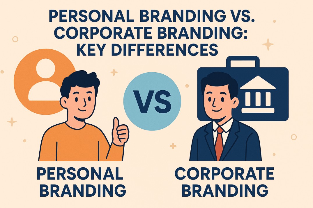 Personal vs corporate branding example