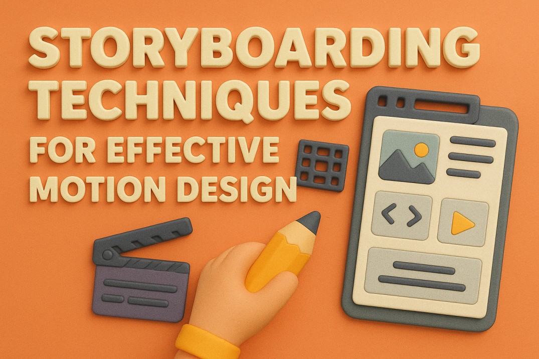 Storyboarding for motion design example